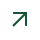 Green diagonal arrow icon